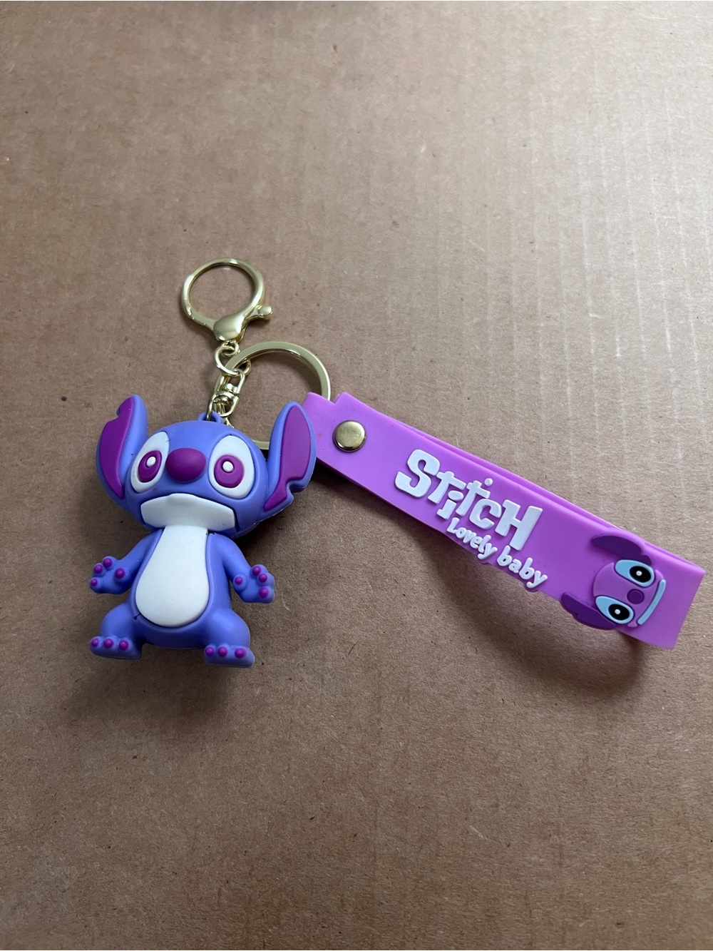 Stitch Lovely Baby Purple Keychain Toy - Bag Charm
